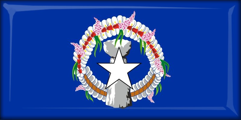 Northern Mariana Islands – Flaga – Magnes żywiczny