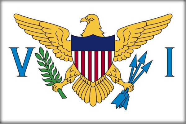 United States Virgin Islands – Flaga – Magnes żywiczny