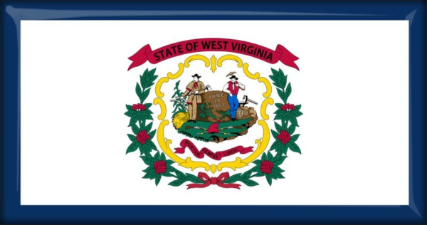 West Virginia – Flaga – Magnes żywiczny