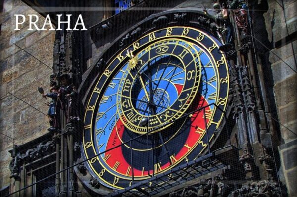 Praski zegar astronomiczny – Magnes żywiczny