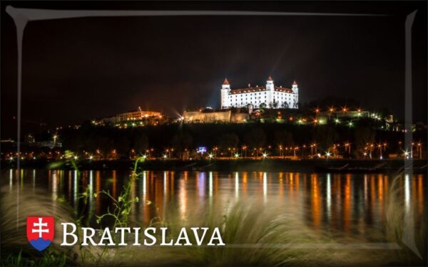 Bratysława nocą – Magnes żywiczny