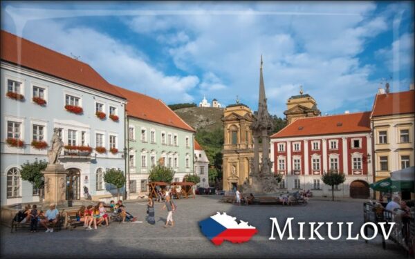 Miasto Mikulov - rynek – Magnes żywiczny