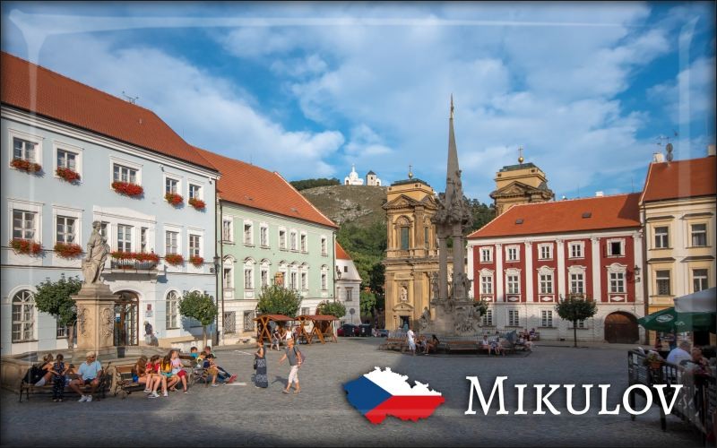 Miasto Mikulov - rynek – Magnes żywiczny