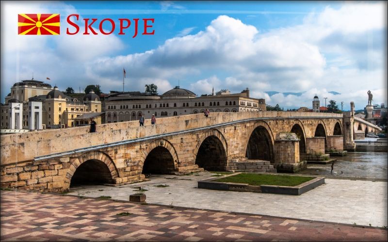 Živicová magnetka - Skopje most