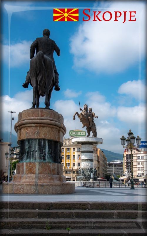 Živicová magnetka - Skopje centrum III