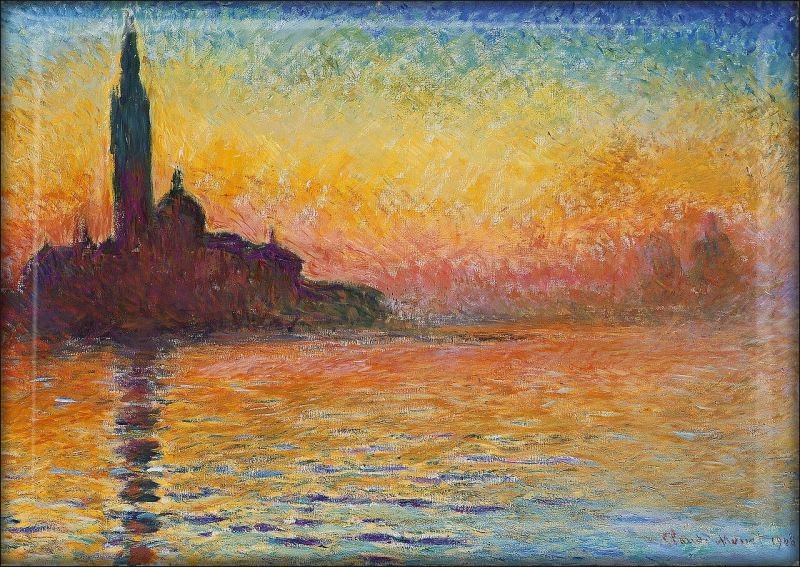 Monet - San Giorgio Maggiore o zmierzchu – Magnes żywiczny