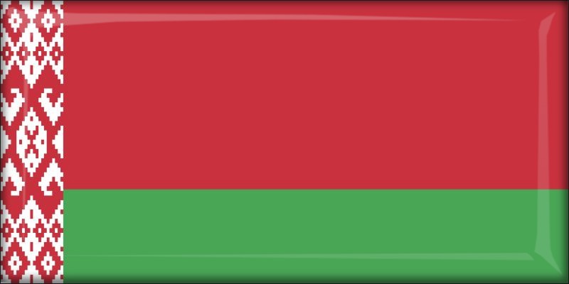 Živicová magnetka - vlajka Bielorusko