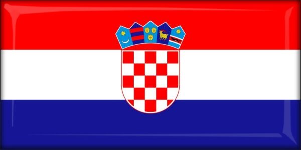 Živicová magnetka - vlajka Chorvátsko