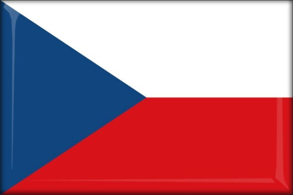 Živicová magnetka - vlajka Česko