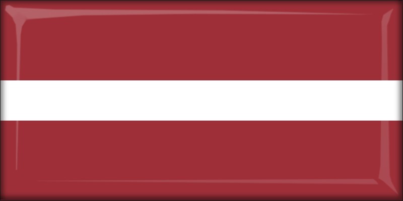 Łotwa – Flaga – Magnes żywiczny