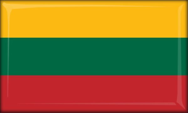 Litwa – Flaga – Magnes żywiczny