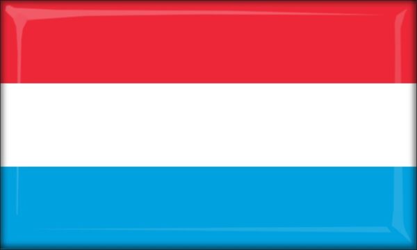 Luksemburg – Flaga – Magnes żywiczny