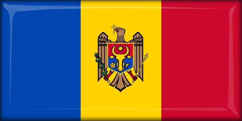 Mołdawia – Flaga – Magnes żywiczny