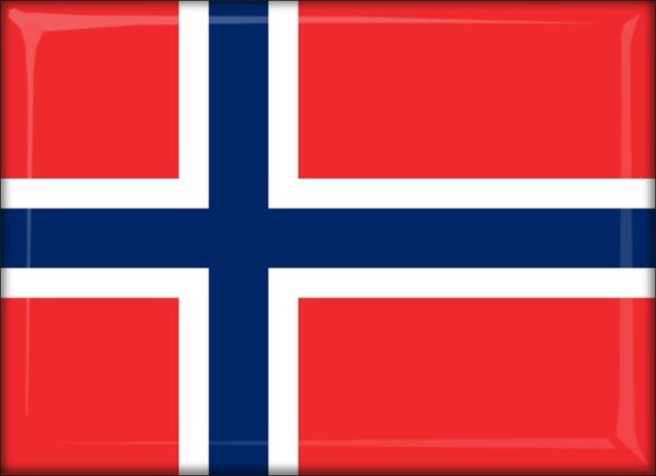 Norwegia – Flaga – Magnes żywiczny