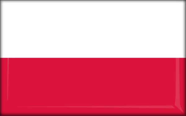 Polska – Flaga – Magnes żywiczny