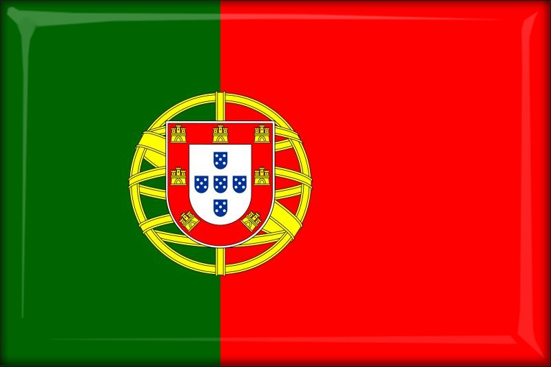 Portugalia – Flaga – Magnes żywiczny