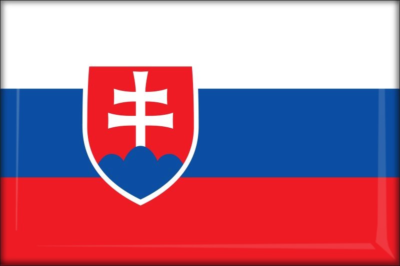 Słowacja – Flaga – Magnes żywiczny