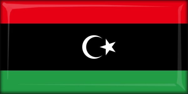 Libia – Flaga – Magnes żywiczny