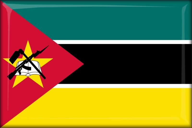 Živicová magnetka - vlajka Mozambik