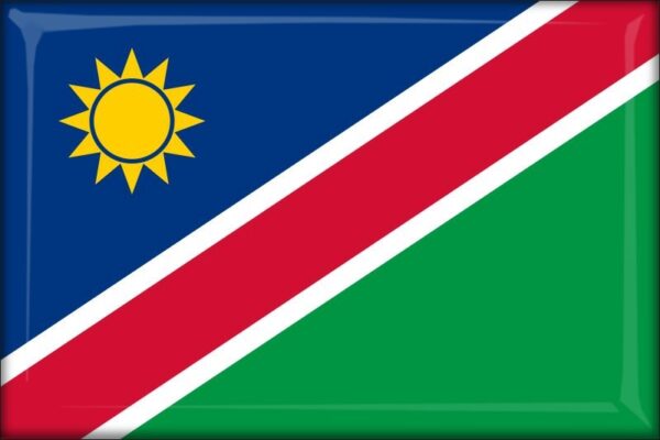 Namibia – Flaga – Magnes żywiczny