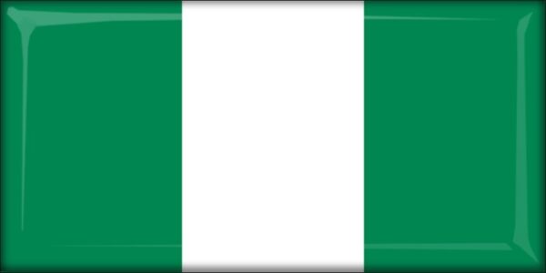 Nigeria – Flaga – Magnes żywiczny