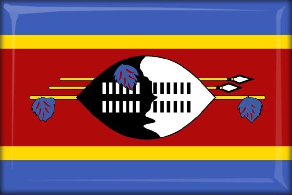 Eswatini – Flaga – Magnes żywiczny