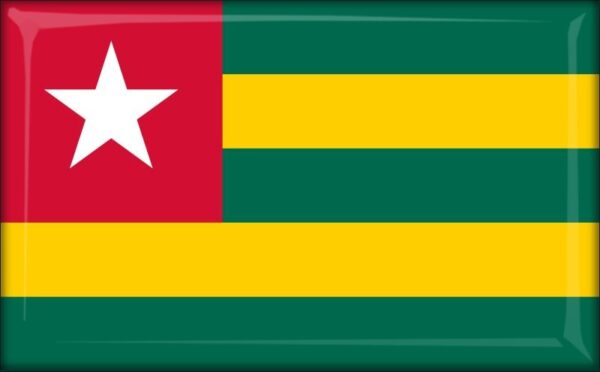 Togo – Flaga – Magnes żywiczny