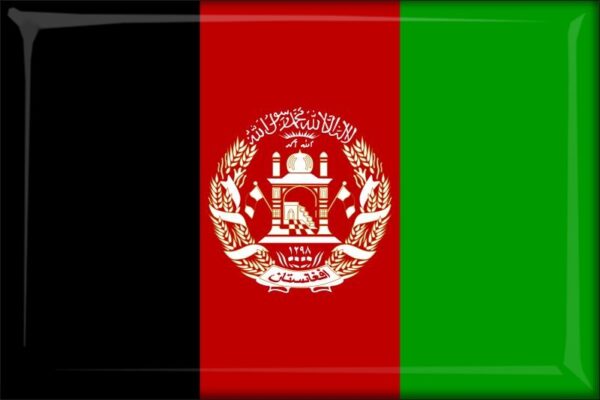 Afganistan – Flaga – Magnes żywiczny