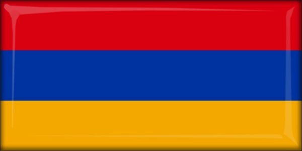 Armenia – Flaga – Magnes żywiczny