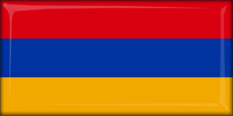 Armenia – Flaga – Magnes żywiczny