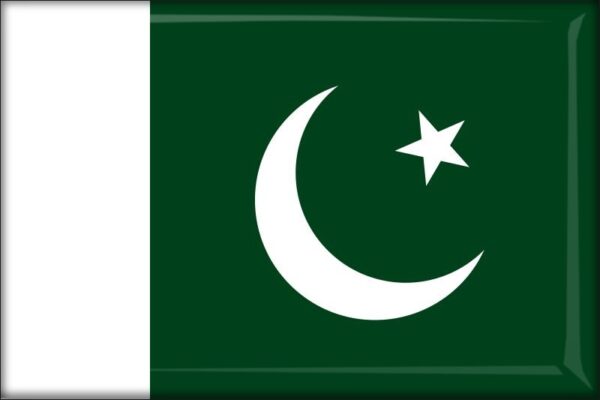 Pakistan – Flaga – Magnes żywiczny