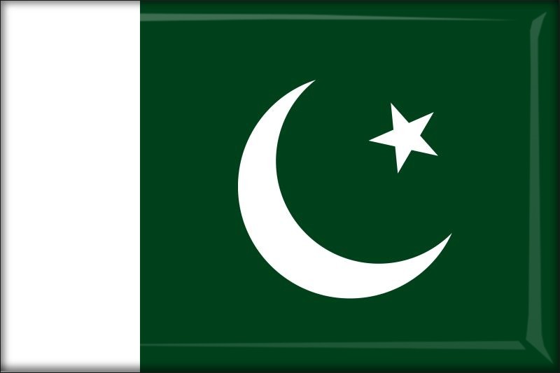 Pakistan – Flaga – Magnes żywiczny
