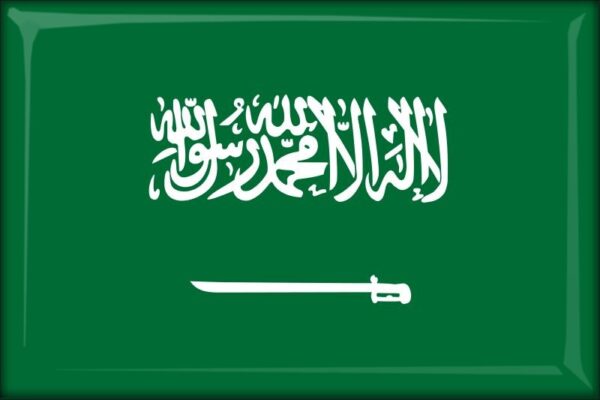 Arabia Saudyjska – Flaga – Magnes żywiczny