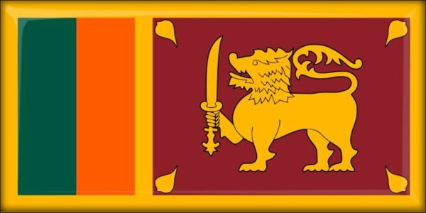 Sri Lanka – Flaga – Magnes żywiczny