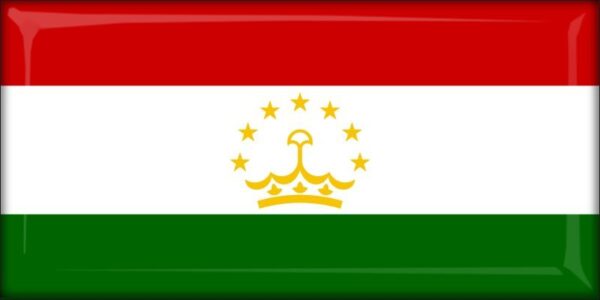 Tadżykistan – Flaga – Magnes żywiczny