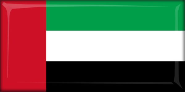 Zjednoczone Emiraty Arabskie – Flaga – Magnes żywiczny