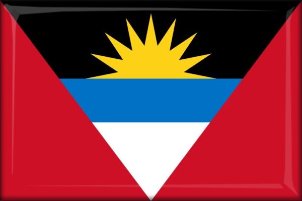 Antigua i Barbuda – Flaga – Magnes żywiczny