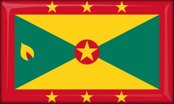 Grenada – Flaga – Magnes żywiczny