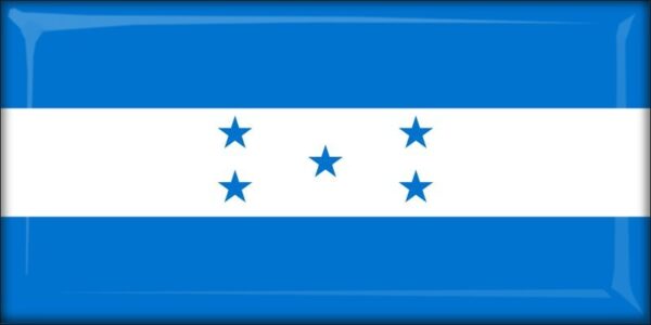 Honduras – Flaga – Magnes żywiczny