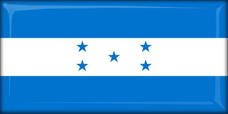 Honduras – Flaga – Magnes żywiczny