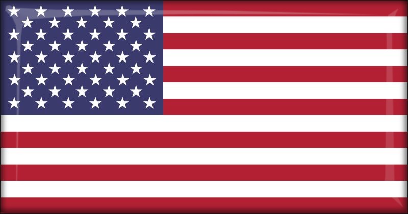 USA – Stany Zjednoczone Ameryki – Flaga – Magnes żywiczny