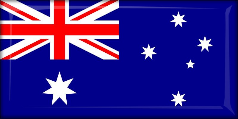 Australia – Flaga – Magnes żywiczny
