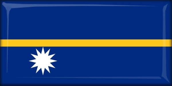Nauru – Flaga – Magnes żywiczny