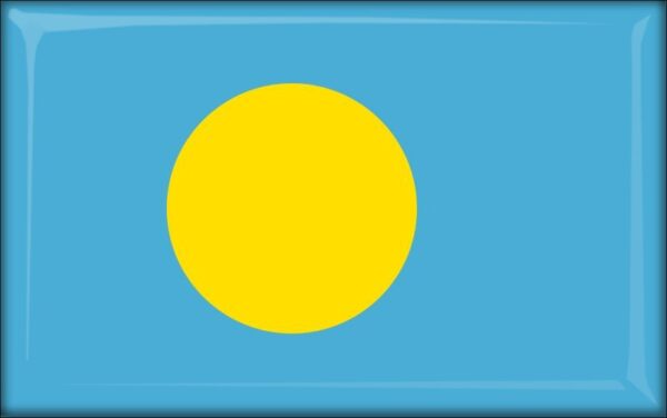 Palau – Flaga – Magnes żywiczny