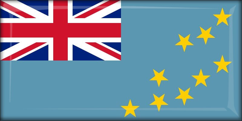 Tuvalu – Flaga – Magnes żywiczny