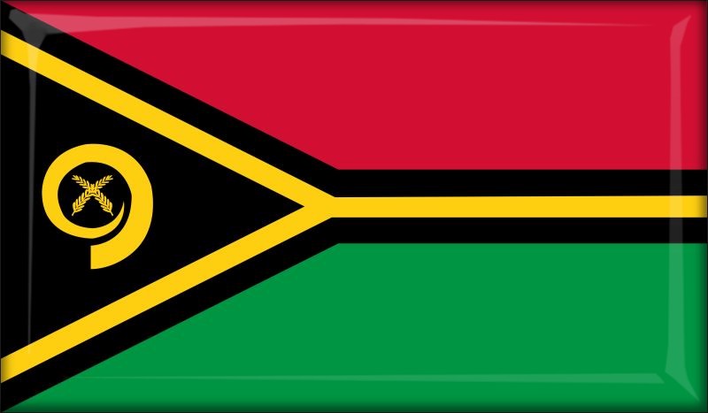 Vanuatu – Flaga – Magnes żywiczny