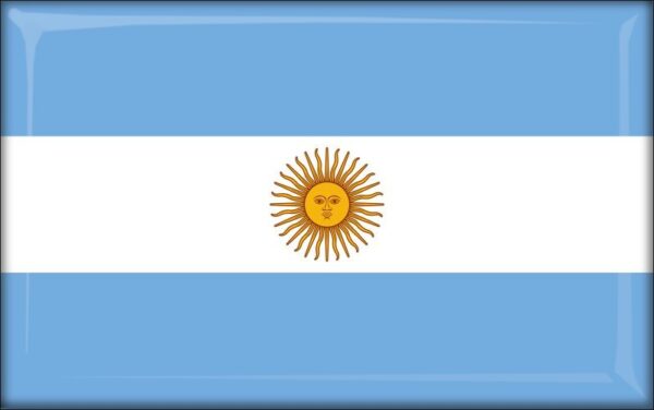 Argentyna – Flaga – Magnes żywiczny