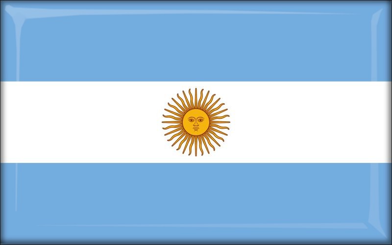 Argentyna – Flaga – Magnes żywiczny
