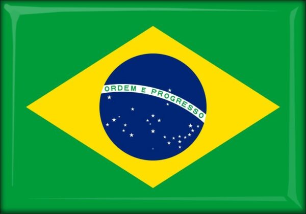 Brazylia – Flaga – Magnes żywiczny
