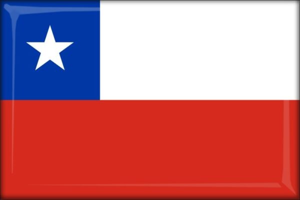 Chile – Flaga – Magnes żywiczny